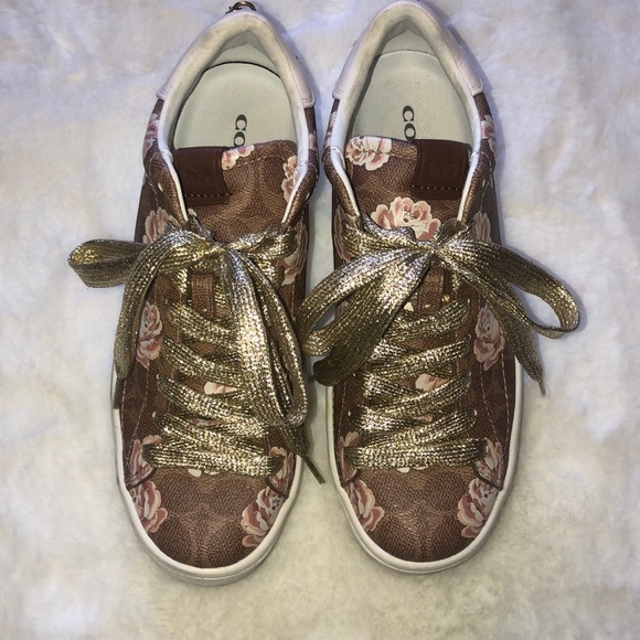Coach leather flower sneakers - Picture 2 of 4